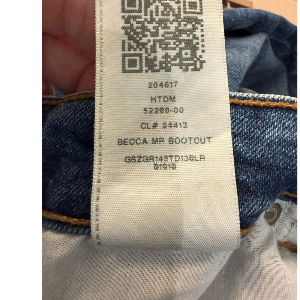 True Religion Becca Mid Rise Bootcut Jeans Medium Wash Blue 33 -See Measurements - Picture 8 of 8